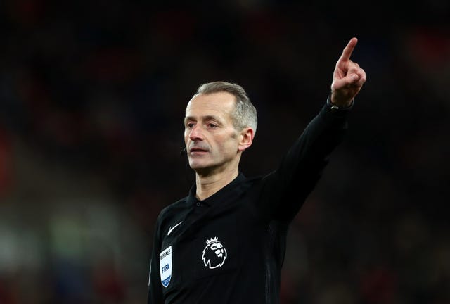 Referee Martin Atkinson