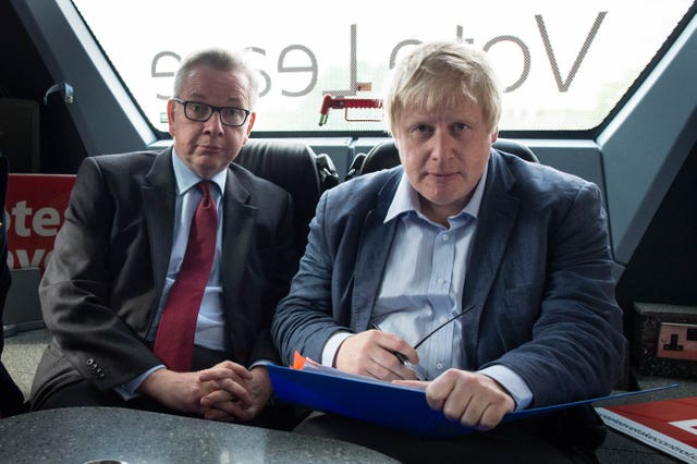 Michael Gove and Boris Johnson 
