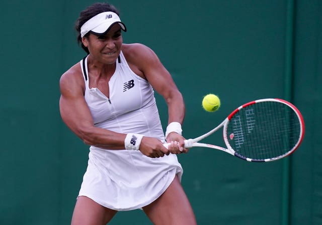 Heather Watson was close to victory over Wang Qiang when darkness fell 
