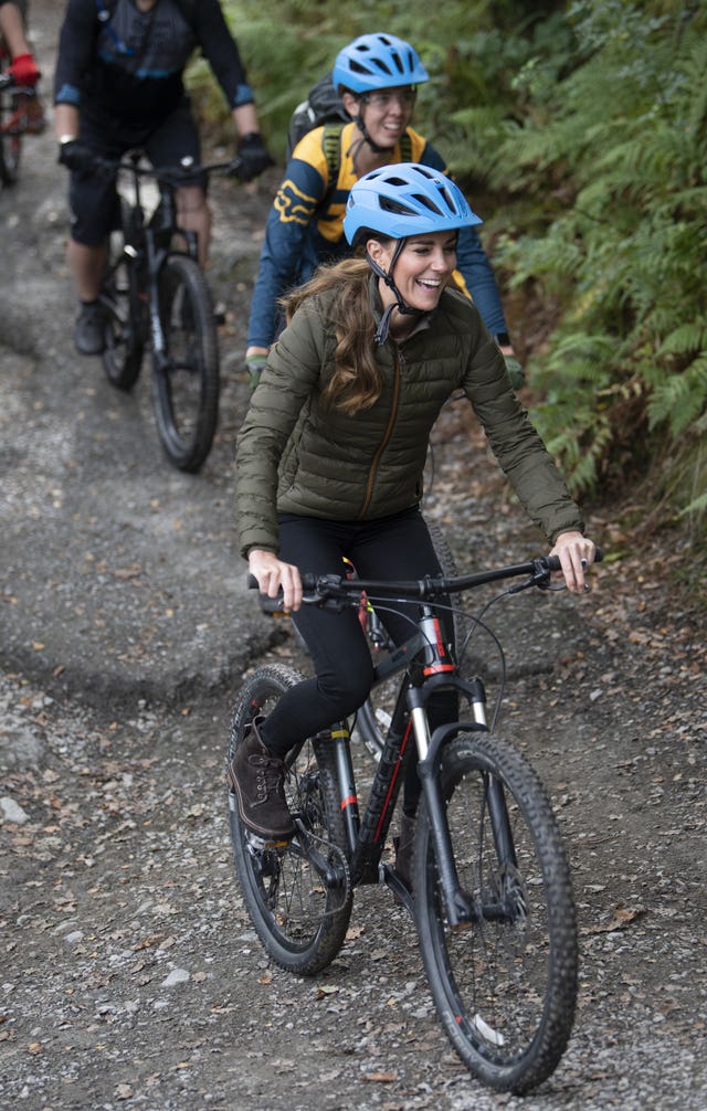 Kate goes mountain biking