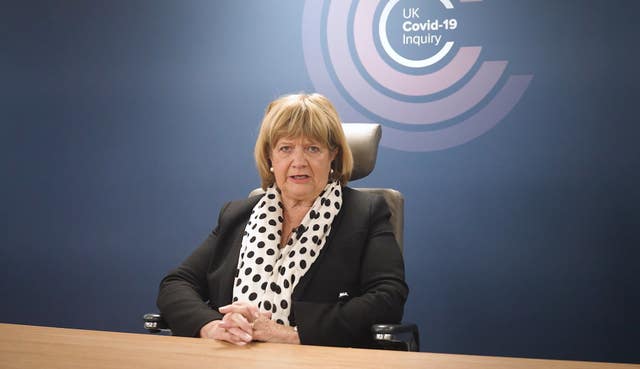 Chairwoman of the inquiry Baroness Heather Hallett 