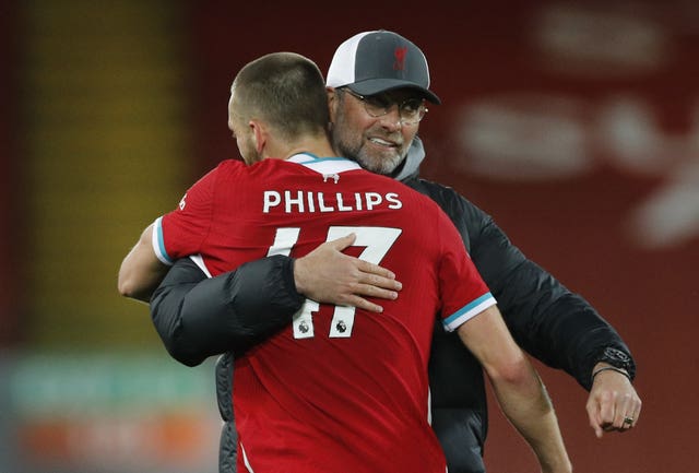 Nathaniel Phillips and Jurgen Klopp file photo