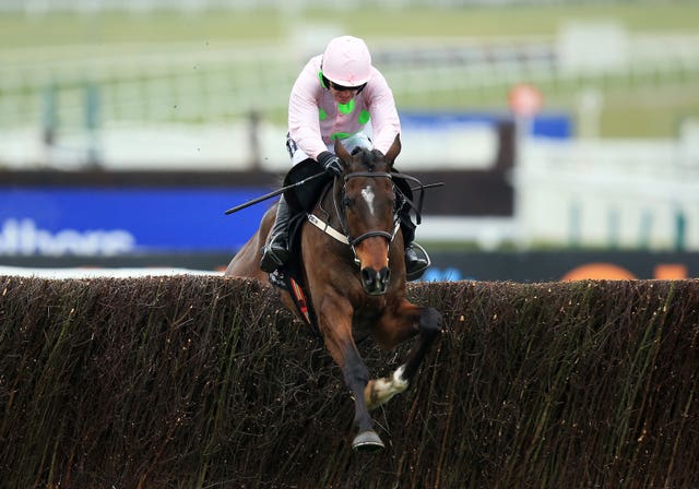 Douvan and Ruby Walsh jump the last on the way to winning the Arkle Trophy at Cheltenham last year