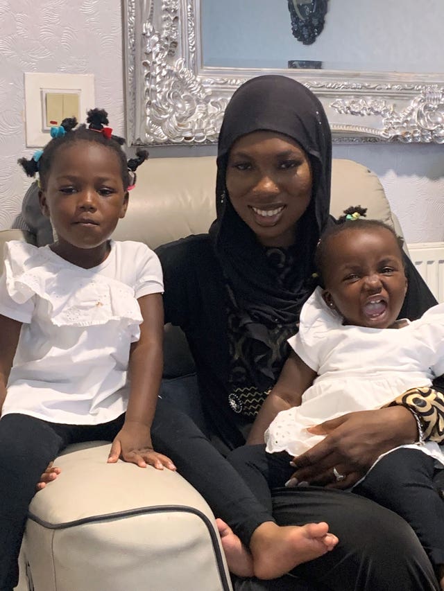 Fatoumatta Hydara and her children, Fatimah and Naeemah Drammeh (Nottinghamshire Police/PA)