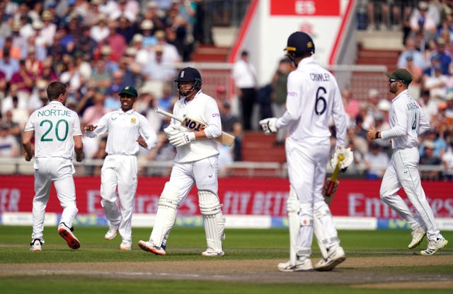 Jonny Bairstow was the first England batter to fall