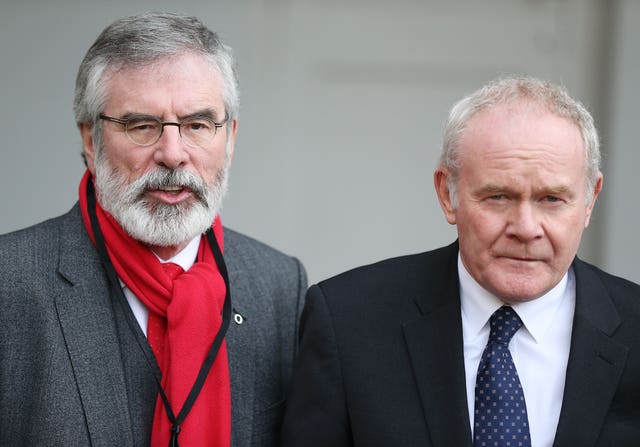 Gerry Adams and Martin McGuinness 