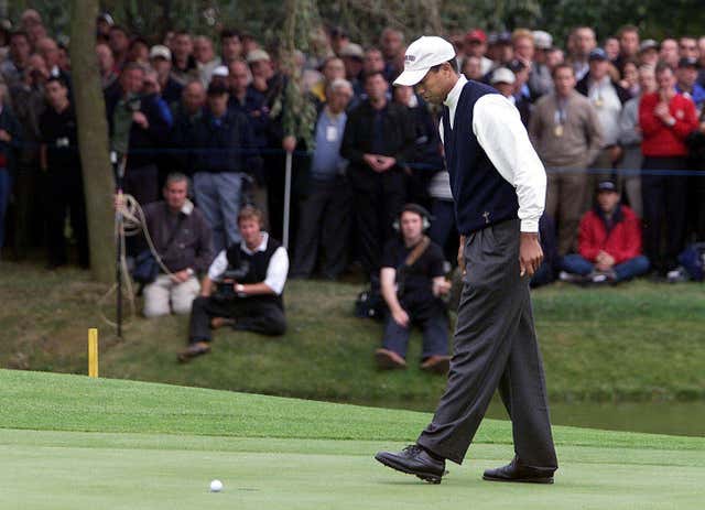 Woods was at the Belfry in 2002