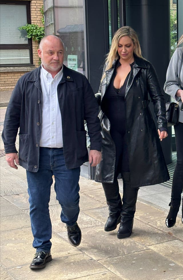 Jodie Marsh leaving Chelmsford Magistrates’ Court