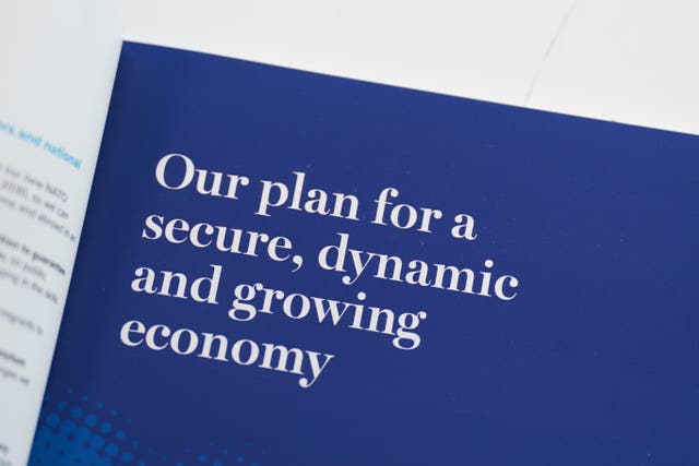An extract from the Conservative Party manifesto