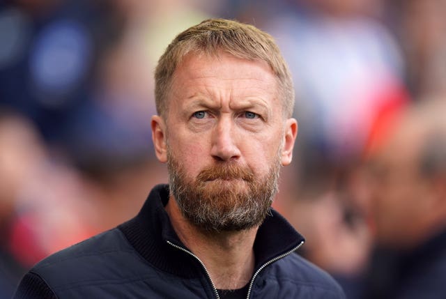 Graham Potter looks disappointed