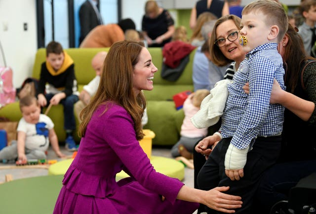 The Duchess of Cambridge during a visit to the East Anglia’s Children’s Hospices’ new hospice The Nook in Framingham Earl, Norfolk