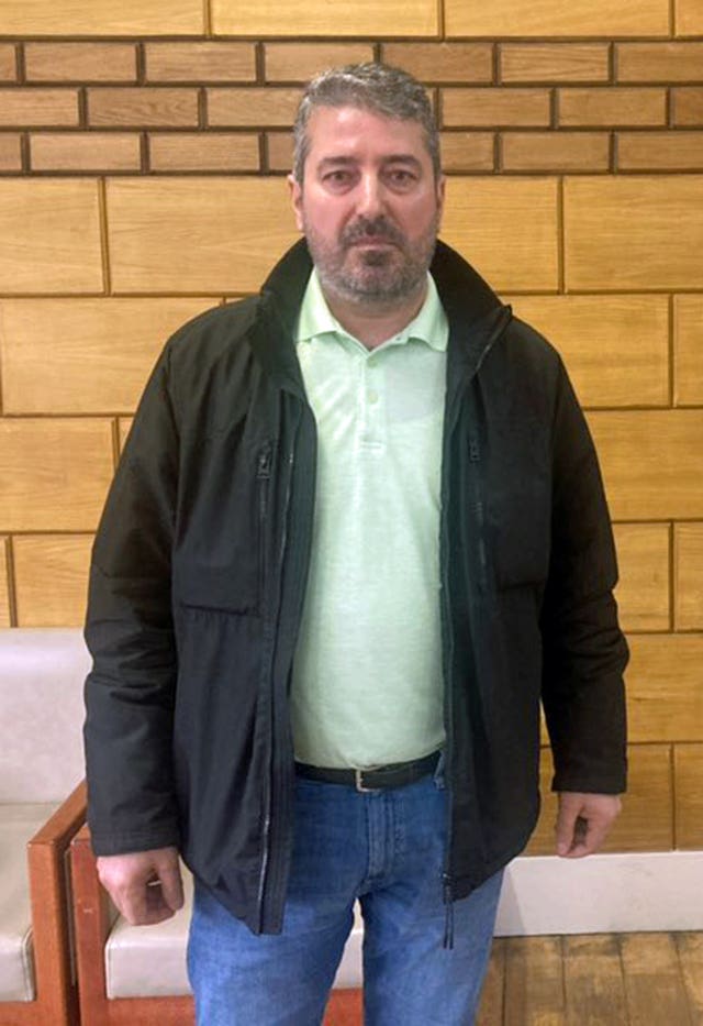 Akif Genc, 52, speaking at the Kurdish People’s Democratic Assembly of Britain community centre in Haringey, north London