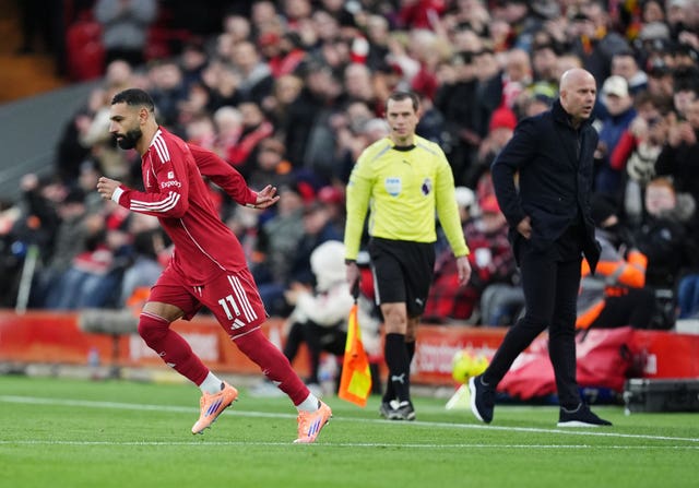 Mohamed Salah is substituted on 