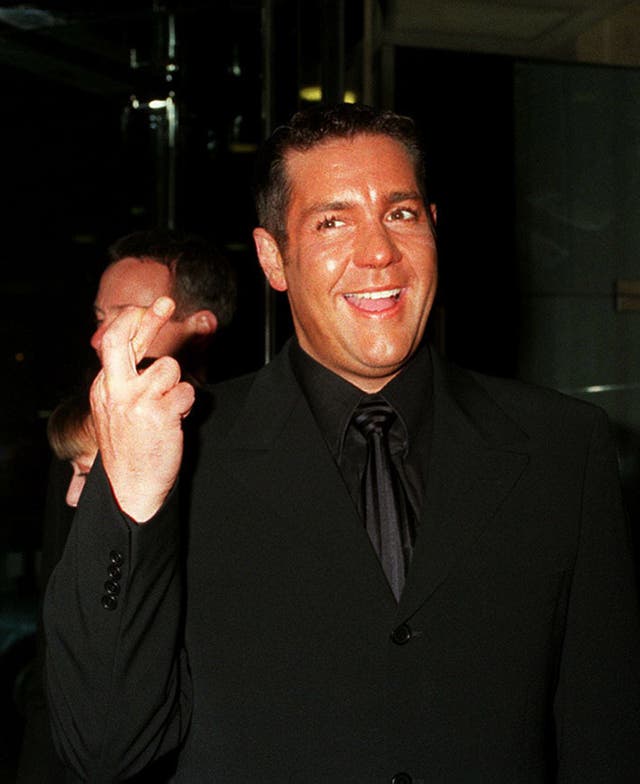 Dale Winton arriving at the British Comedy Awards in London in 1997. The presenter has died at the age of 62, his agent has said (Rebecca Naden/PA)