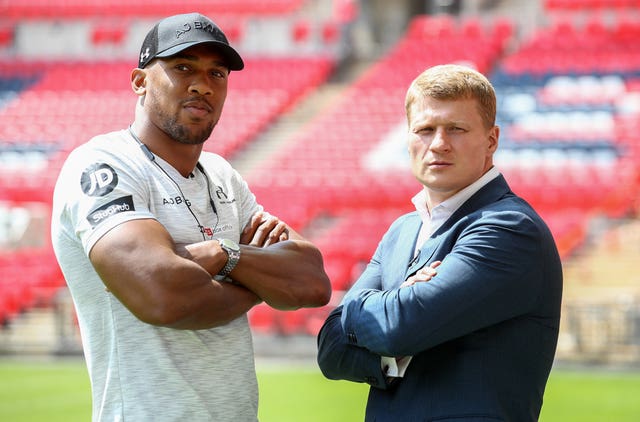 Anthony Joshua v Alexander Povetkin – Press Conference – Wembley Stadium