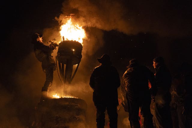 Burning of the Clavie parade