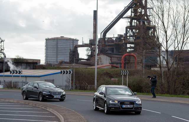 The Tata steelworks in Port Talbot 