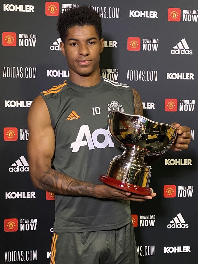 Marcus Rashford has been given a PFA merit award to mark his work to combat child food poverty