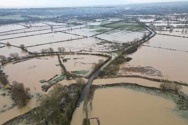 Flooded fields