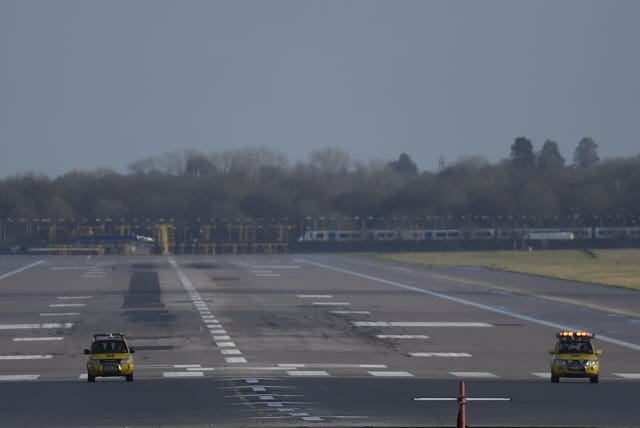 The runway at Gatwick airport 
