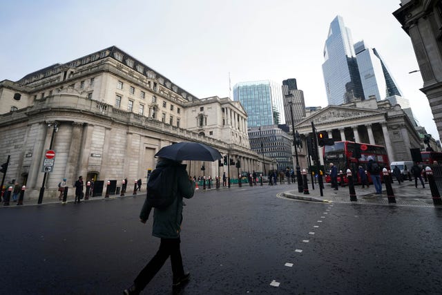 Exterior view of the Bank of England