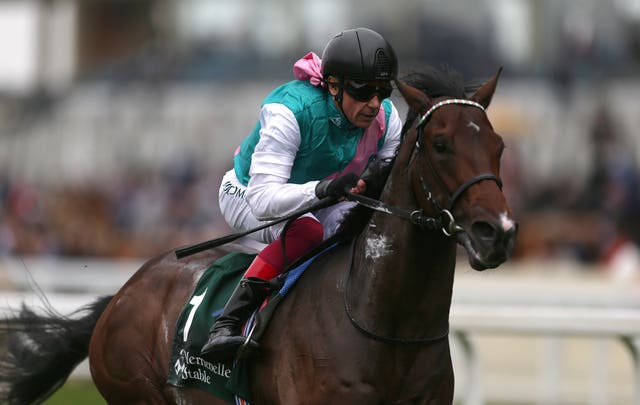 Calyx and Frankie Dettori winning the Pavilion Stakes is expected to be back racing later in the season (Steven Paston/PA)Calyx and Frankie Dettori winning the Pavilion Stakes is expected to be back racing later in the season (Steven Paston/PA)