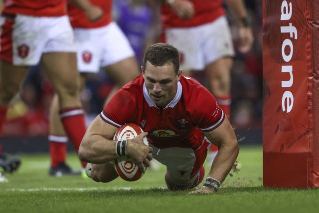 George North scores Wales' second try in Saturday's 20-9 victory over England