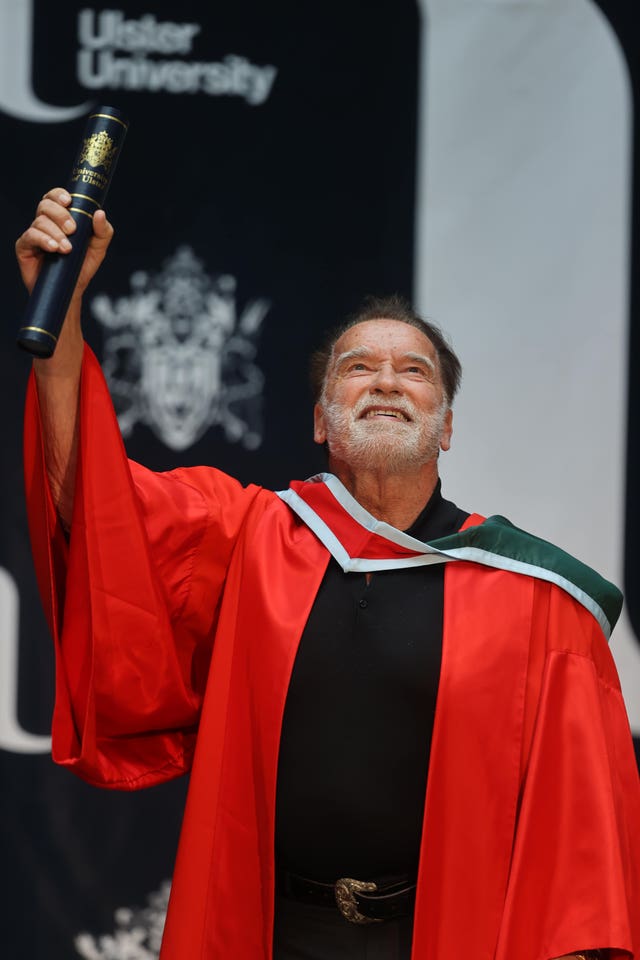 Arnold Schwarzenegger receives Honorary Doctorate