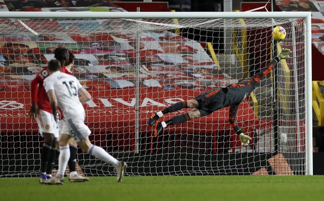 Stuart Dallas scores for Leeds at Old Trafford