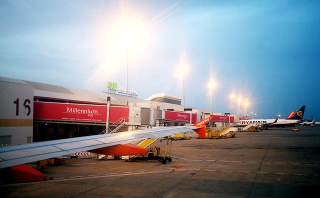 Faro Airport in Portugal (Steve Parsons/PA)