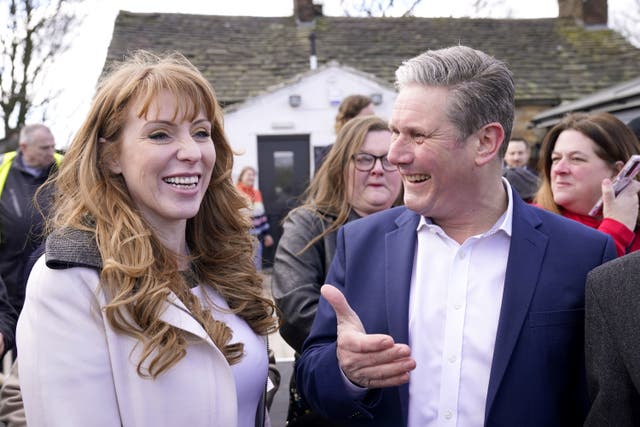 Labour leader Sir Keir Starmer and deputy leader Angela Rayner (Danny Lawson/PA)