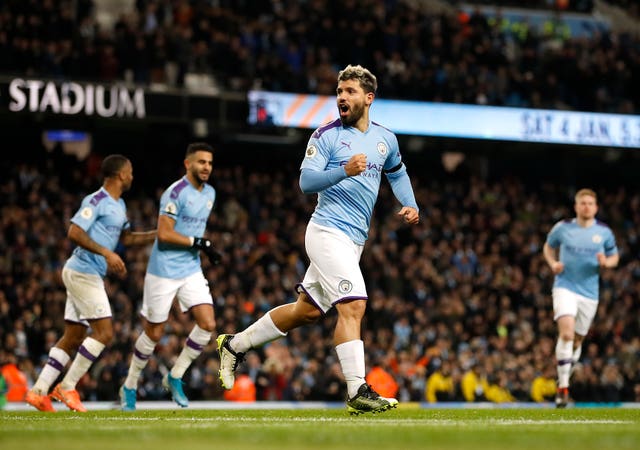 Sergio Aguero was on the scoresheet for the first time since returning from injury