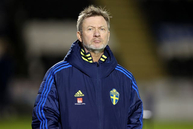 Sweden head coach Peter Gerhardsson