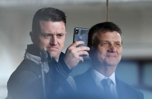 Gerard Batten with Tommy Robinson