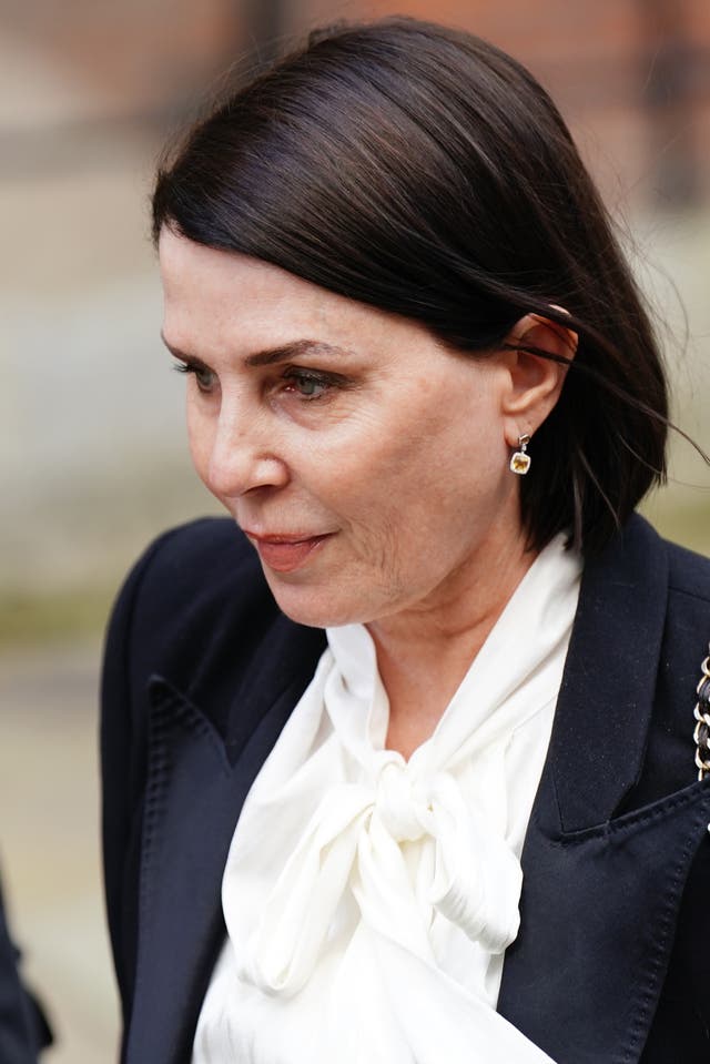 Sadie Frost leaving an earlier hearing in the claim in 2023 (Aaron Chown/PA)