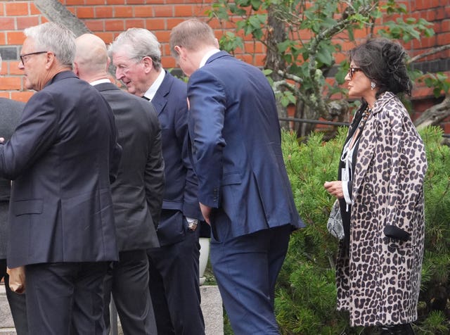 Former England boss Roy Hodgson, centre