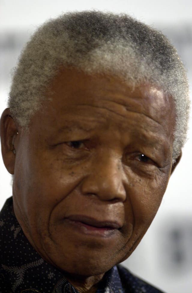 Former South African president Nelson Mandela (Toby Melville/PA)