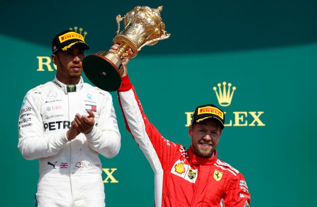 Sebastian Vettel and Lewis Hamilton File Photo