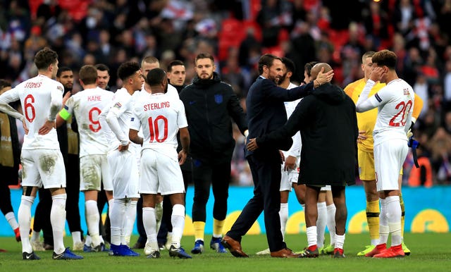 Gareth Southgate was full of praise for his England players (Mike Egerton/PA).