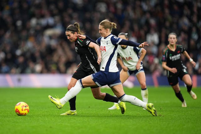 Mariona Caldentey in action against Tottenham