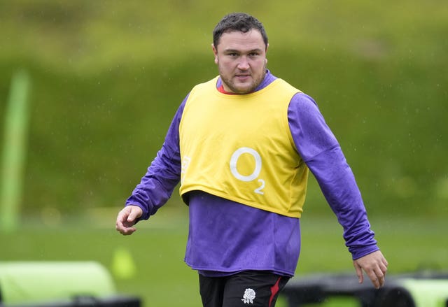 Jamie George training at Pennyhill