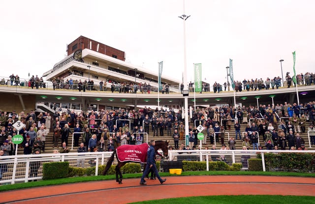 Tiger Roll attracted a big crowd before racing