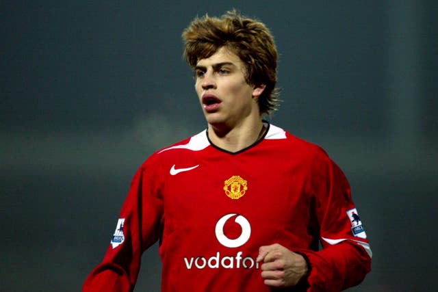 Gerard Pique moved to Manchester United when he was a teenager 