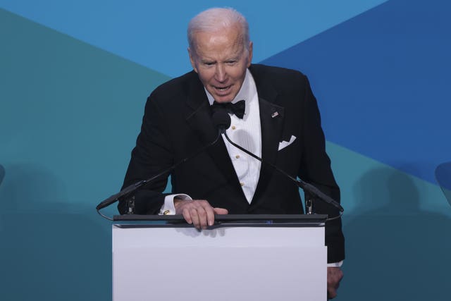 US President Joe Biden speaks at the Ireland Funds 30th National Gala