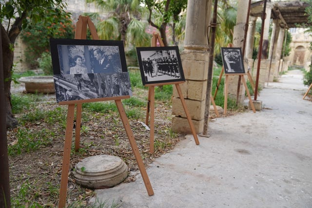 Photos of late Queen and Prince Philip on display at villa