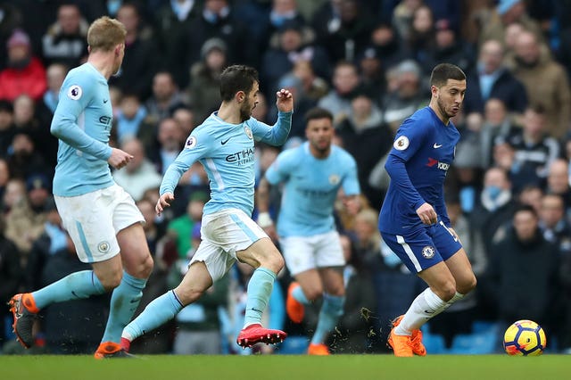 Eden Hazard did not enjoy playing against Manchester City earlier this year under Antonio Conte