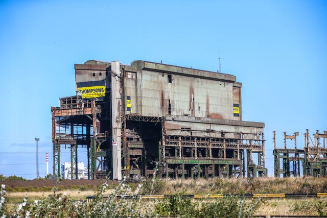 British Steel plant demolition