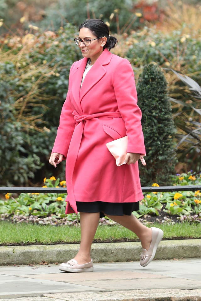 Priti Patel says custodial sentences can be handed down for racially-aggravated offences