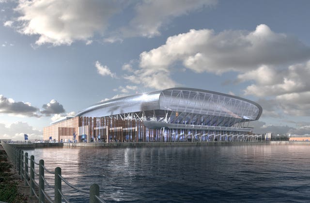 Artist's impression of Everton's new Bramley-Moore Dock 
