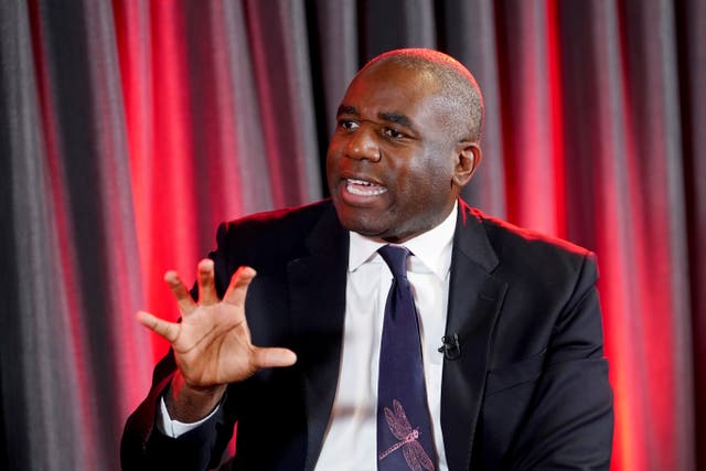 David Lammy speaking